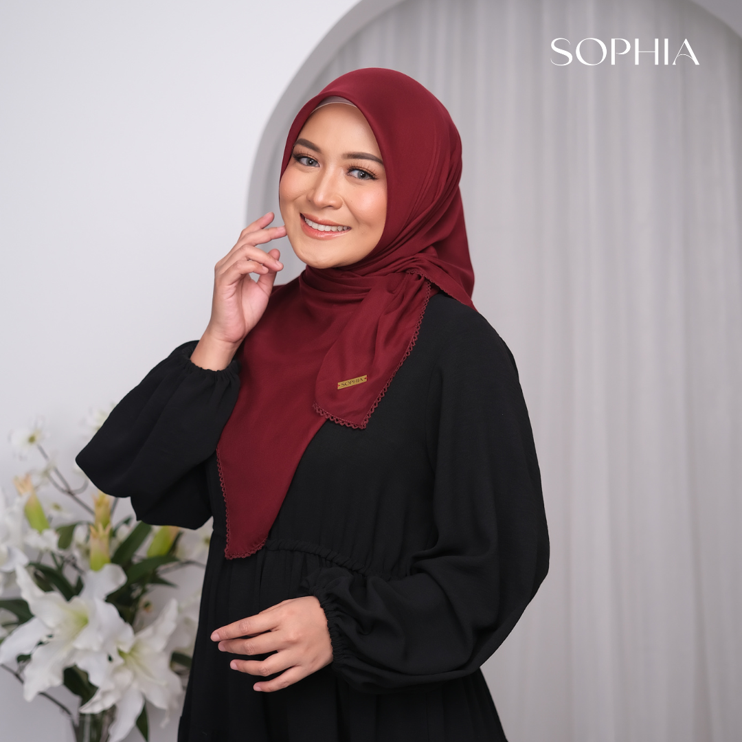 Sophia Scarves Basic Maroon