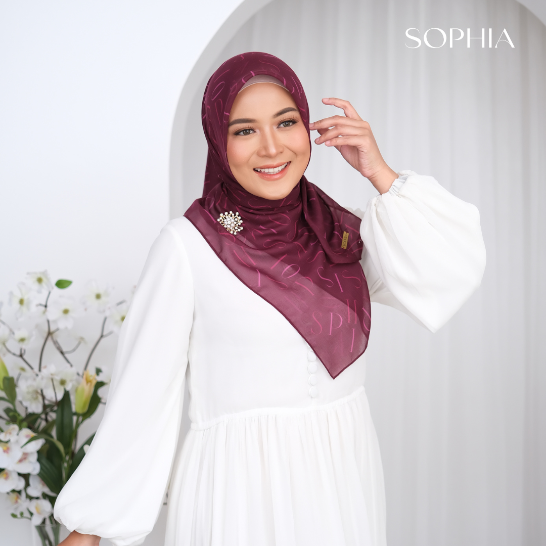 Sophia Scarves Signature Maroon