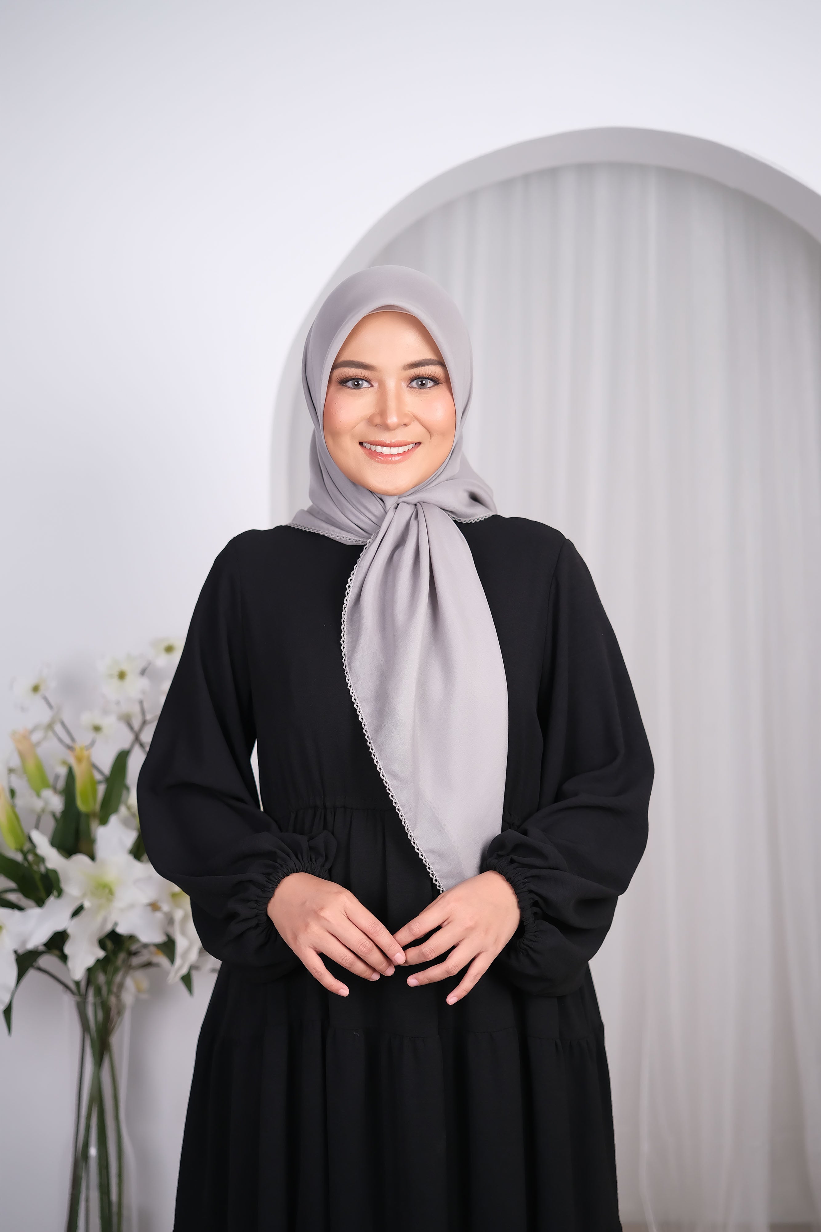 Sophia Scarves Basic Dark Grey